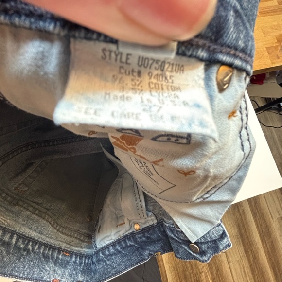 Vintage Y2K 7 For All Mankind A Pocket Flare Jeans Womens 27 Low Rise - Picture 10 of 12